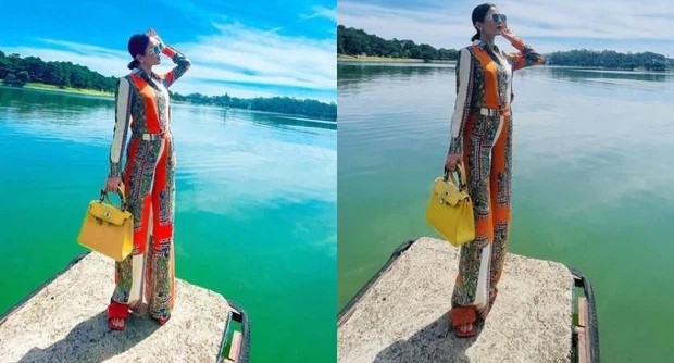 Không phải Lâm Bảo Châu, dùng filter kéo chân mới là chân ái của Lệ Quyên 