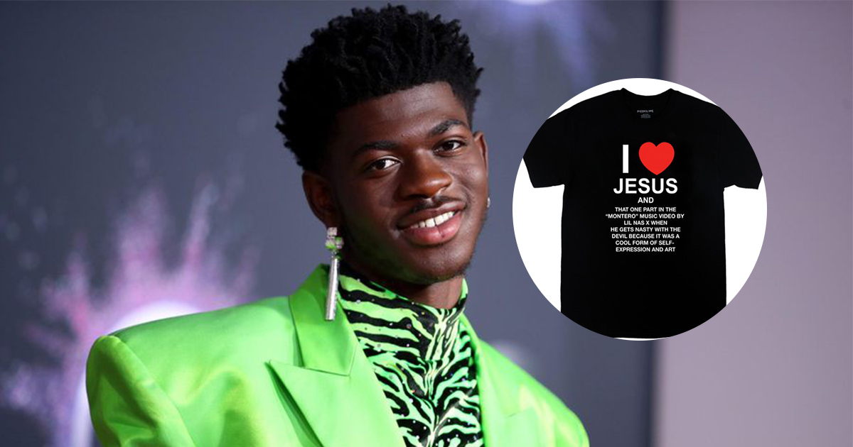 Rapper Lil Nas X tiếp tục cho ra mắt mẫu áo phông khó hiểu 