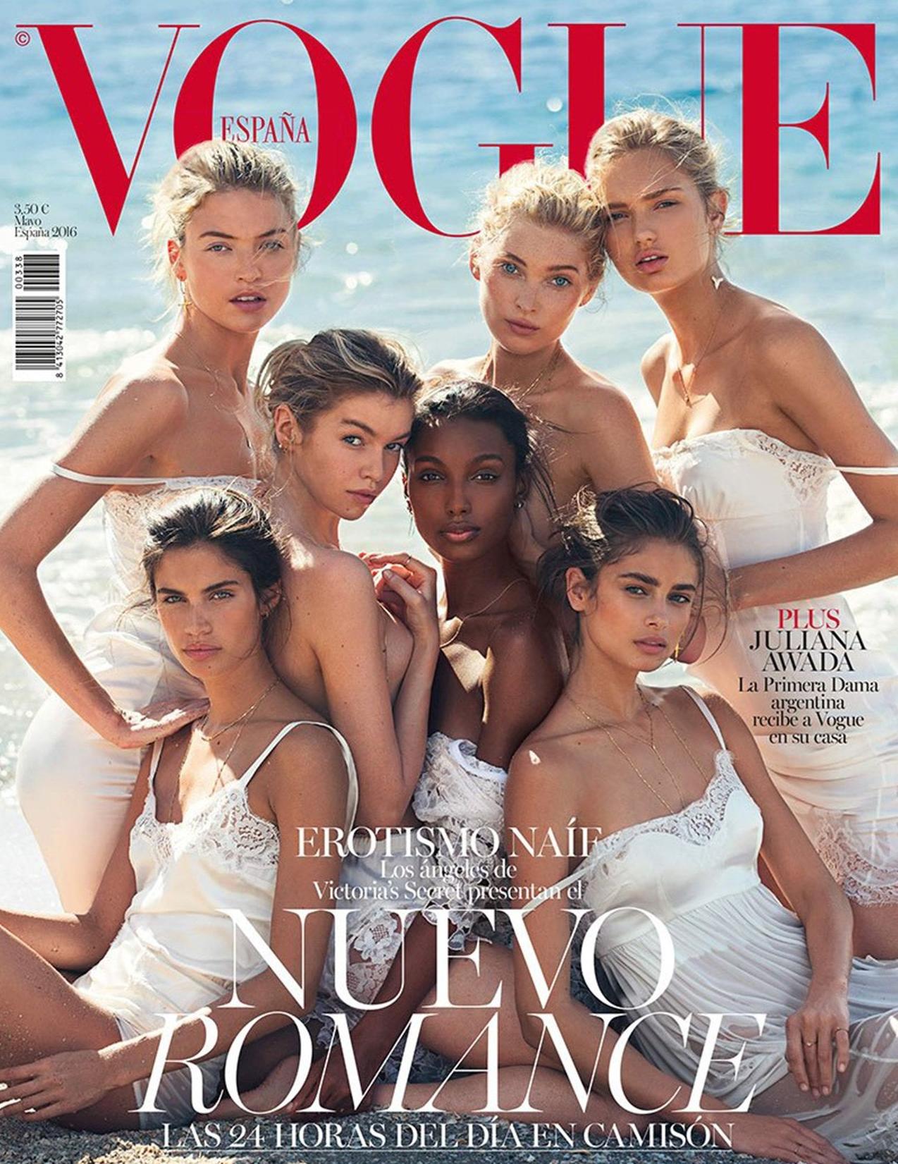 Bức ảnh kỷ niệm 10 năm show Đêm hội chân dài giống hệt bìa tạp chí Vogue Tây Ban Nha