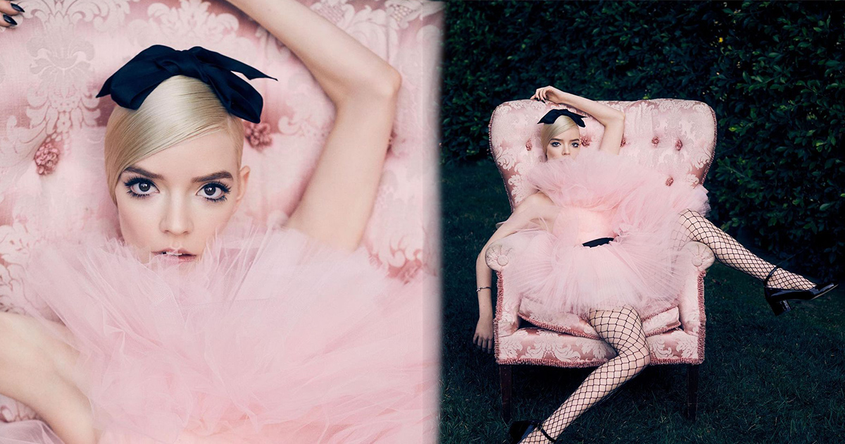 Anya Taylor-Joy tái hiện lại hình ảnh siêu mẫu Twiggy trên bìa ELLE Mỹ