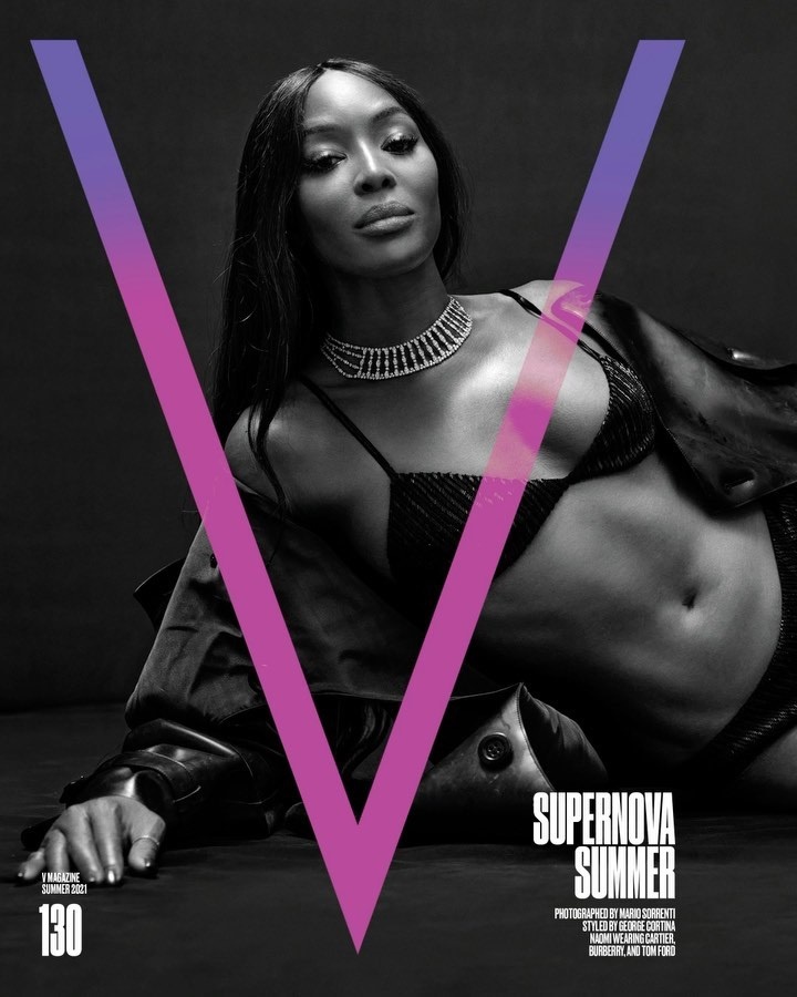 Naomi Campbell trở thành gương mặt trang bìa của tạp chí V