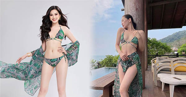 Cùng diện đồ bơi họa tiết "bé Na": Đỗ Thị Hà có xuất sắc hơn Lệ Quyên? 