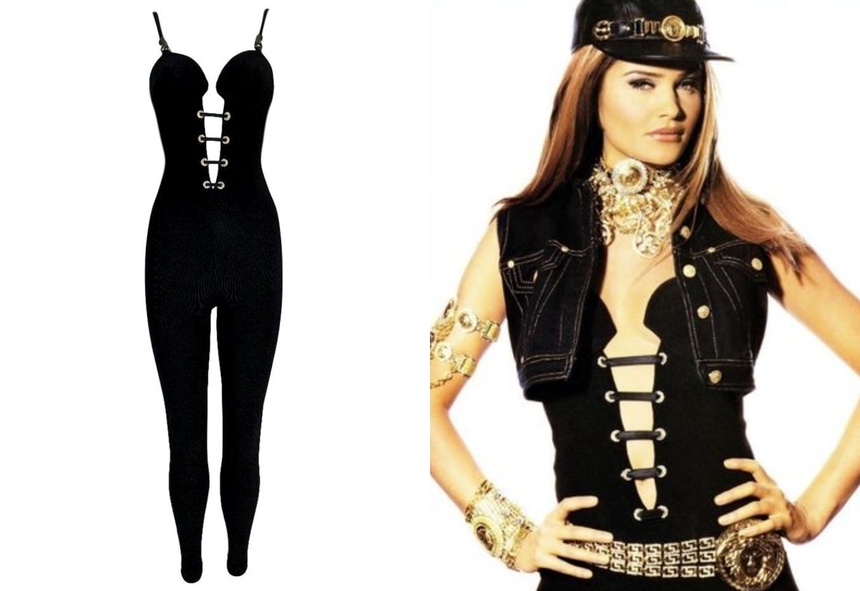 Được biết bộ đồ này là một thiết kế của Gianni Versace vào năm 1992. Giá gốc của trang phục chỉ khoảng hơn 2000 USD.
