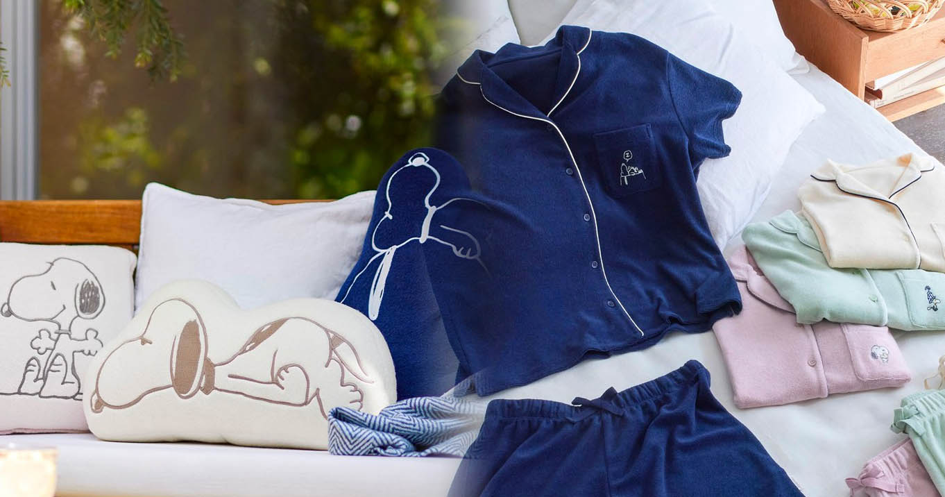 Chó Snoopy kết hợp cùng Uniqlo ra mắt BST pajamas 