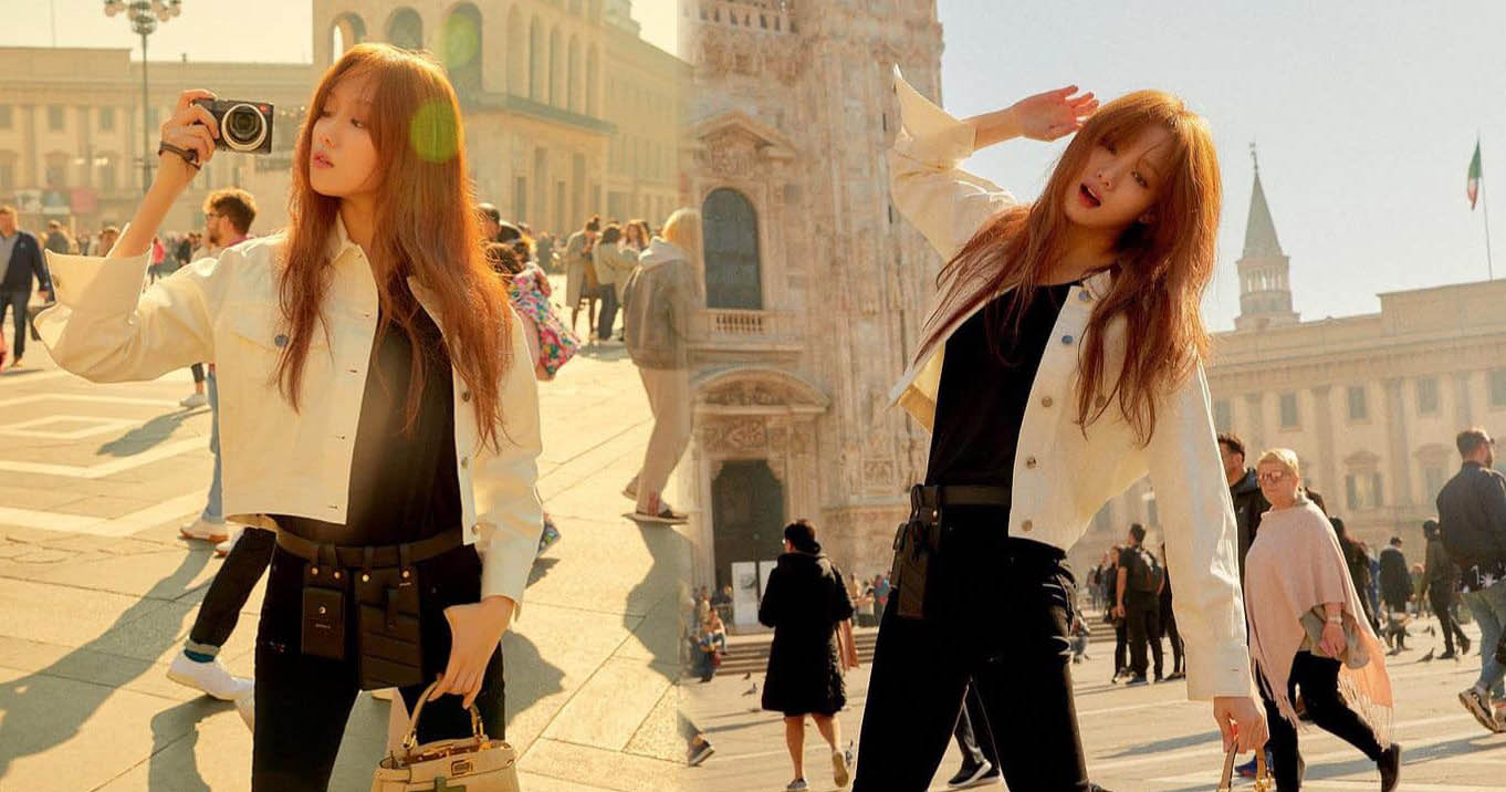 Lee Sung Kyung chụp hình chơi trên phố mà nhìn không thua gì ảnh quảng cáo  
