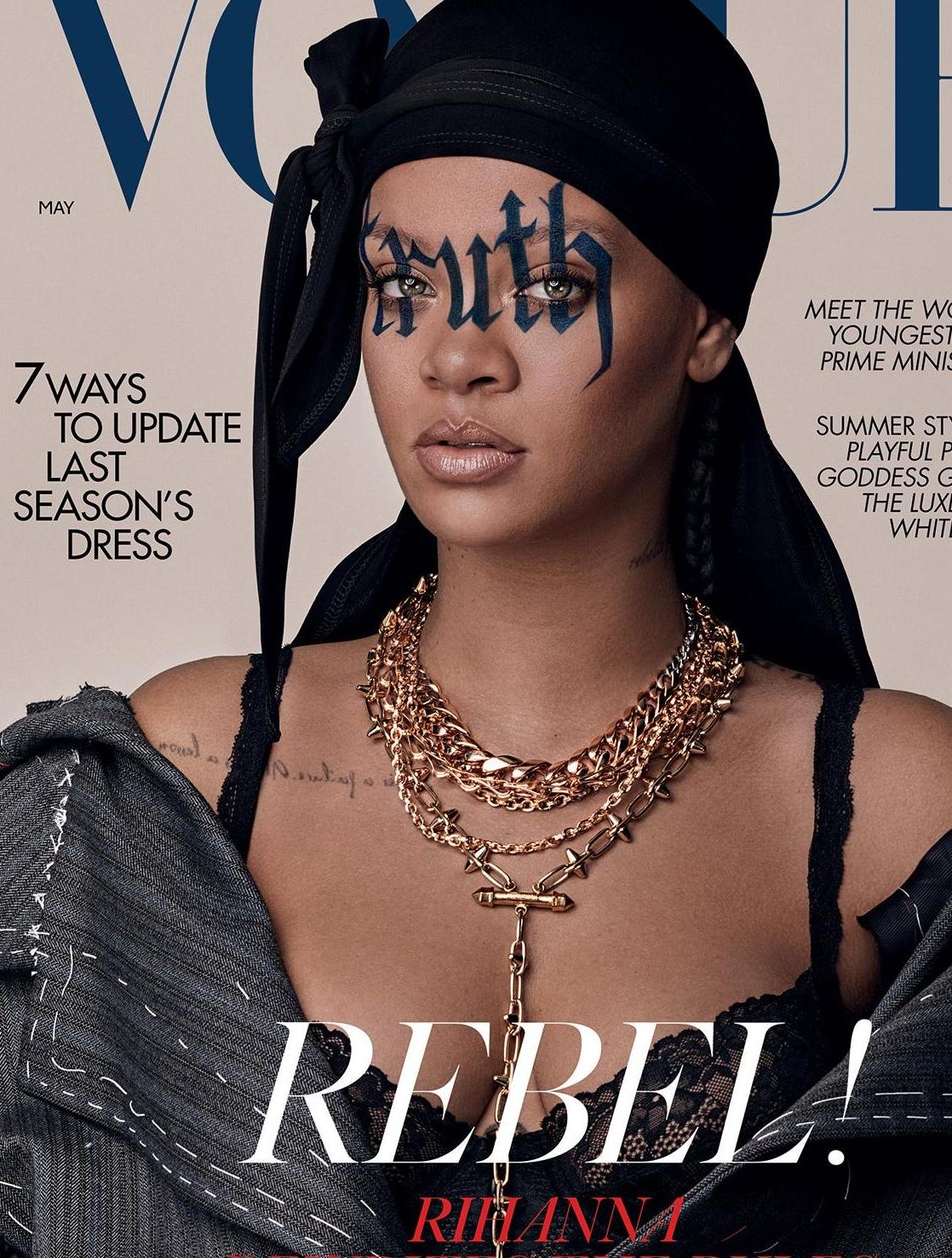 Rihanna là ngôi sao da màu đầu tiên đeo durag lên bìa tạp chí 104 tuổi.