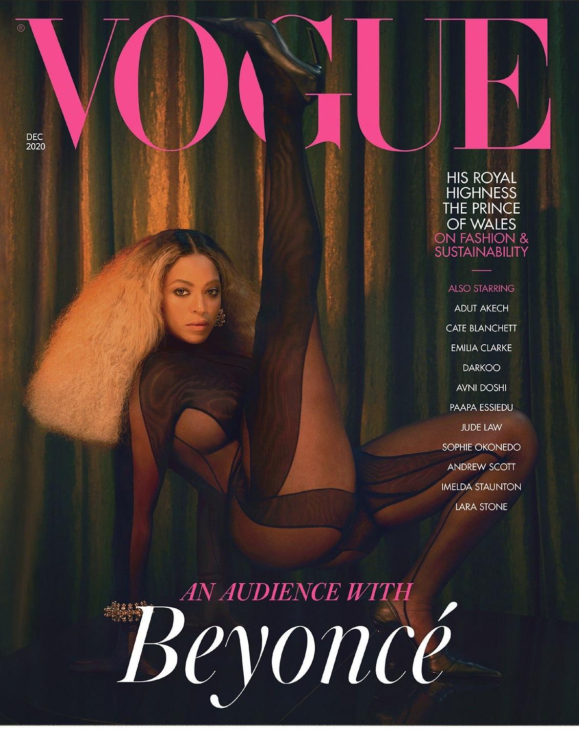 Beyoncé khoe dáng trên bìa tạp chí Vogue Anh.