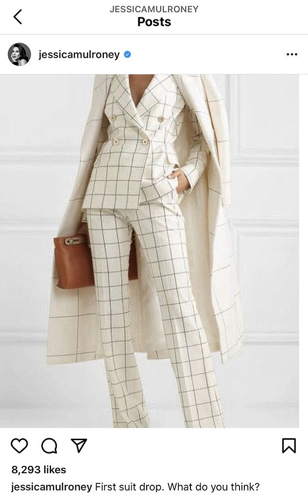 Nữ stylist đã chia sẻ trên Instagram cá nhân một bộ suit. Tuy nhiên, nhiều người đã nhận ra thiết kế này đến từ thương hiệu Ralph & Russo.