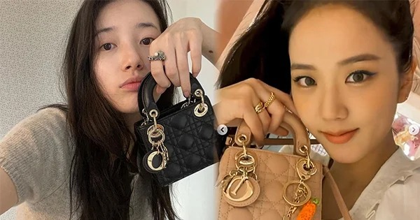 Suzy và Jisoo đều sở hữu cho mình một chiếc túi Lady Dior phiên bản mini.