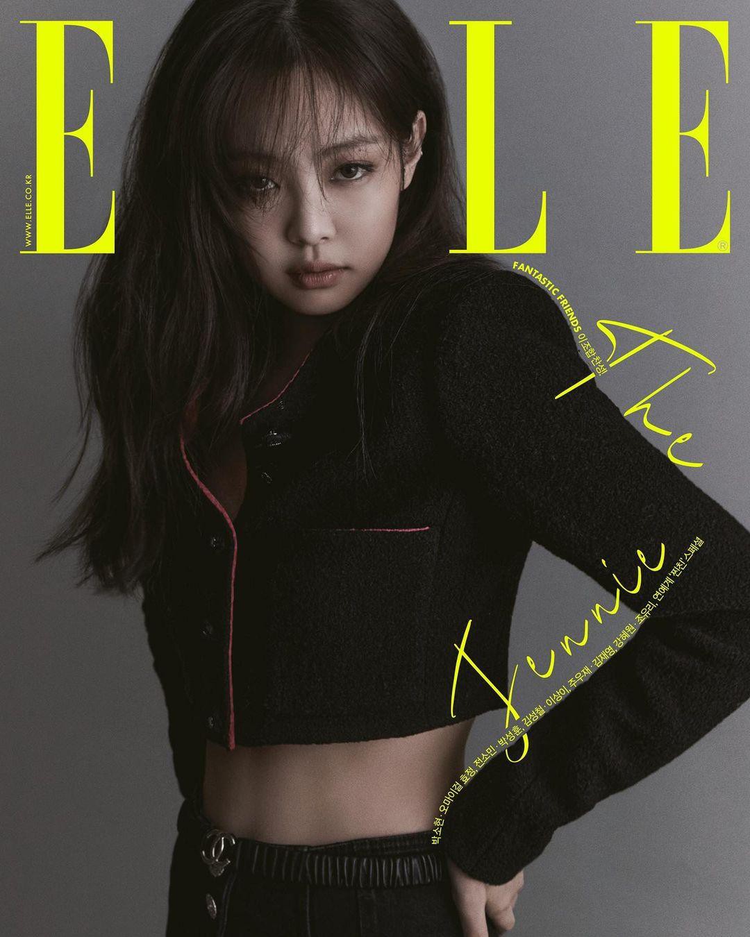 Jennie BLACKPINK chỉ có được 2 trang ảnh bìa trên tạp chí Elle Hàn Quốc số tháng 8.