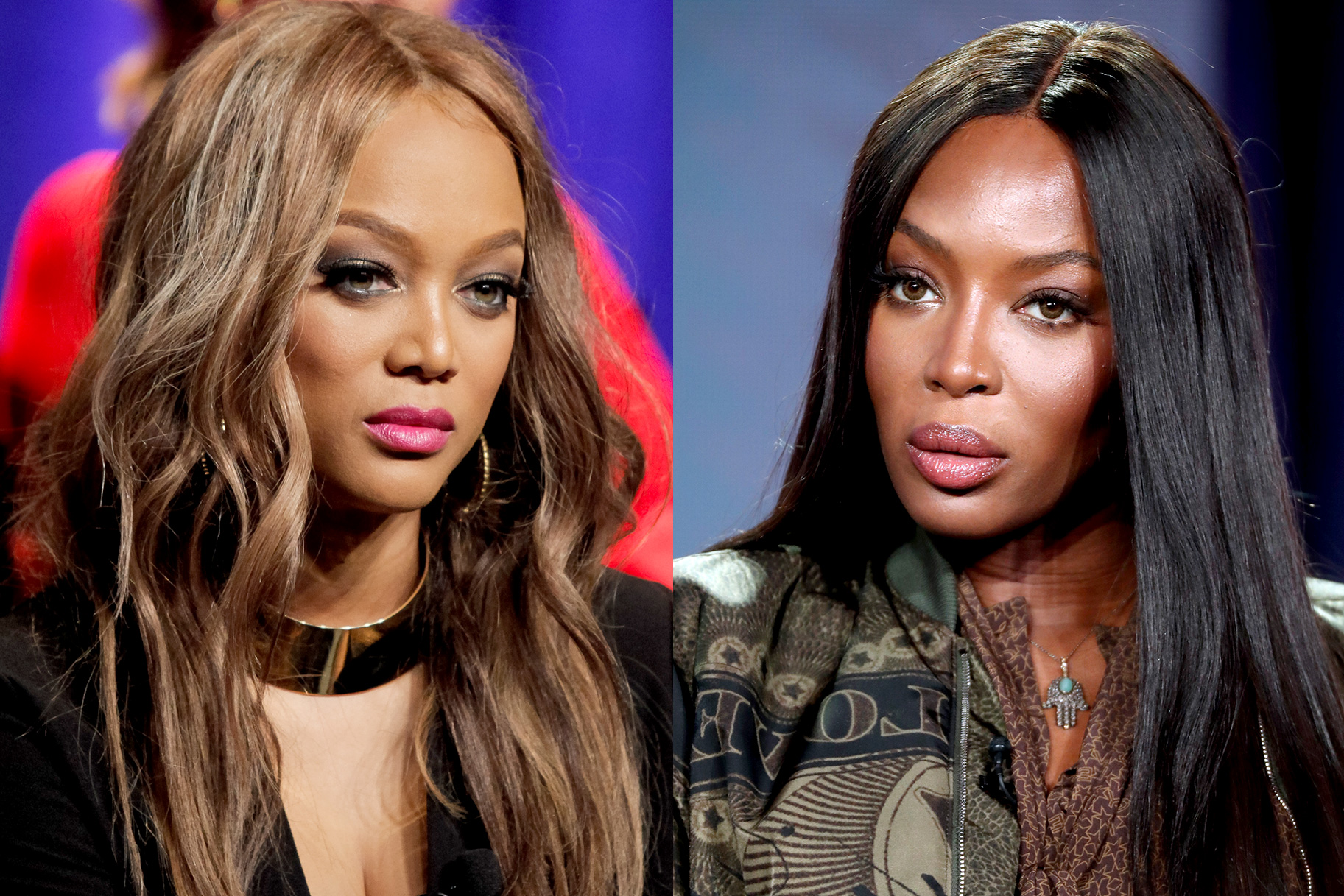 “Báo đen” Naomi Campbell từng thẳng thừng đuổi Tyra Bank ra ngoài 