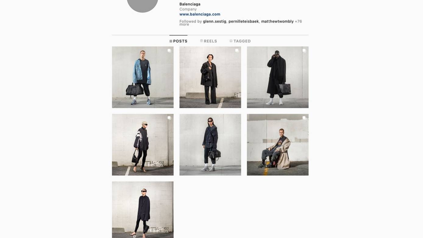 Balenciaga lại tiếp tục xóa các nội dung đăng tải trên Instagram của hãng.