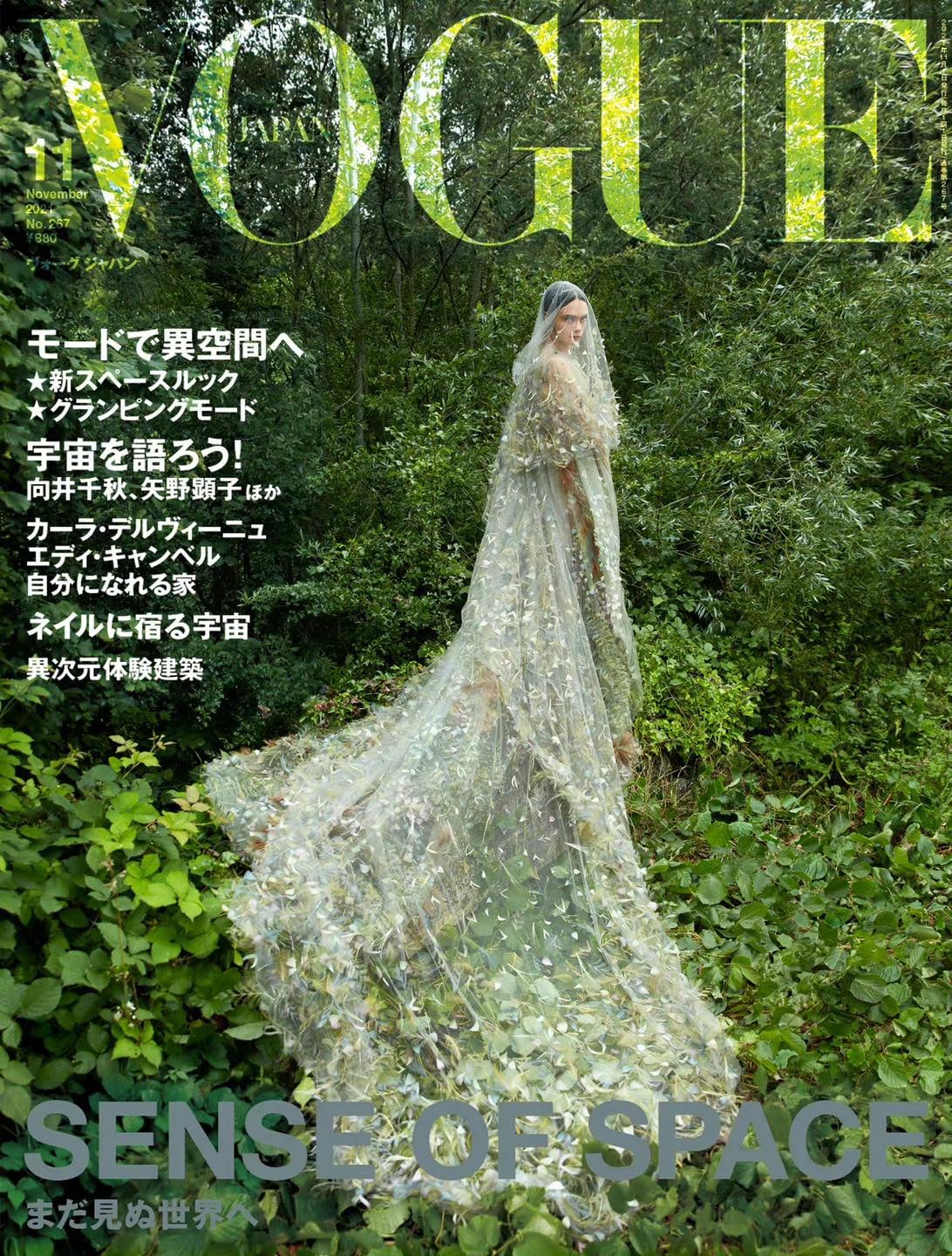 Bộ ảnh lần này của Vogue Nhật Bản do nhiếp ảnh gia Camilla Akrans bấm máy. Sissy Vian làm stylist, Yoann Fernandez tạo mẫu tóc, Peter Philips trang điểm. Siêu mẫu người Anh diện nhiều thiết kế đến từ nhà mốt Dior