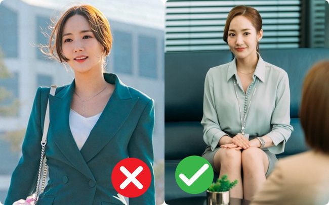 Sang đến 'Her Private Life', Park Min Young vẫn là một cô nàng văn phòng để tóc dài. Tuy nhiên, thay vì để ngôi lệch như trước cô lại chuyển sang ngôi giữa.
