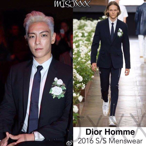 Vào năm 2016, T.O.P hiên ngang xuất hiện tại sự kiện Dior Homme tại Paris. Hình ảnh bảnh bao của anh chàng rapper đã khiến các fan vô cùng tự hào.
