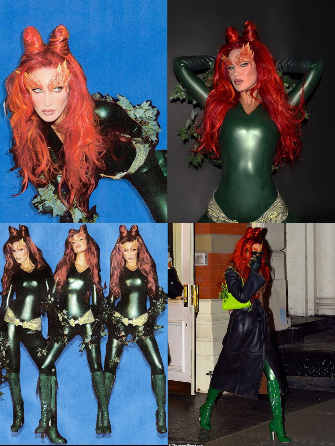 Hình ảnh cực kỳ cá tính của Bella Hadid khi hóa thân thành nhân vật Poison Ivy