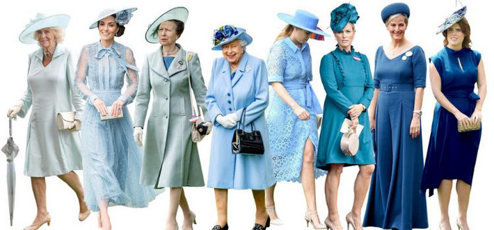 Không phải vàng hay tím, xanh nước biển mới là màu sắc của Hoàng gia 