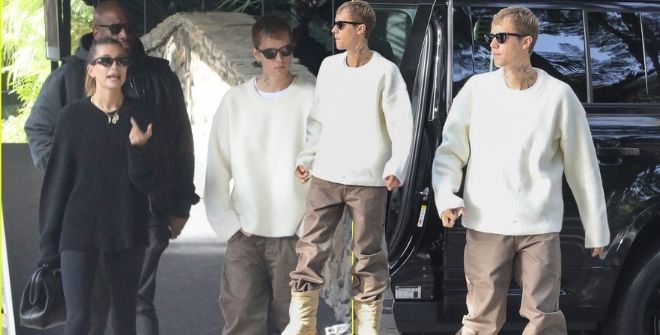 Justin Bieber nhìn như gấu mẹ vĩ đại khi diện đôi boots to tổ chảng