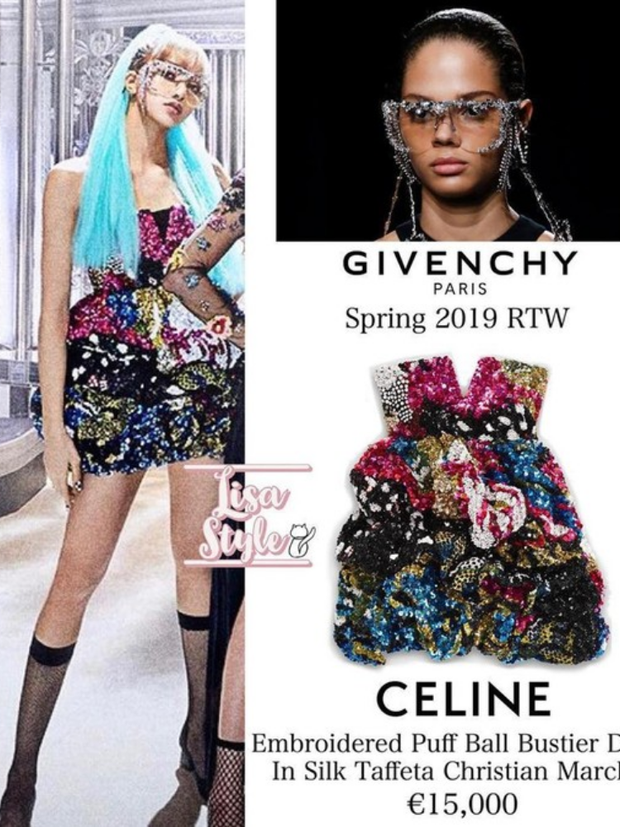 Chiếc váy Lisa mặc đến từ thương hiệu Celine