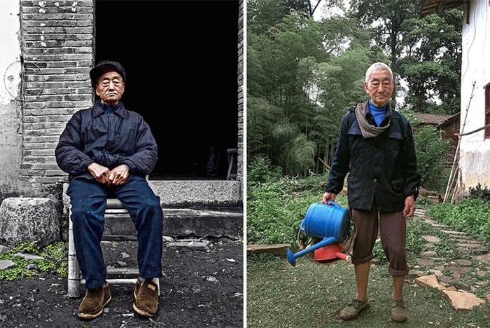 Cụ ông này đã dành cả đời tại một miền quê tại tỉnh Phúc Kiến, Trung Quốc. Ở tuổi 85, cụ vẫn dành thời gian để ra đồng và làm việc mỗi ngày.