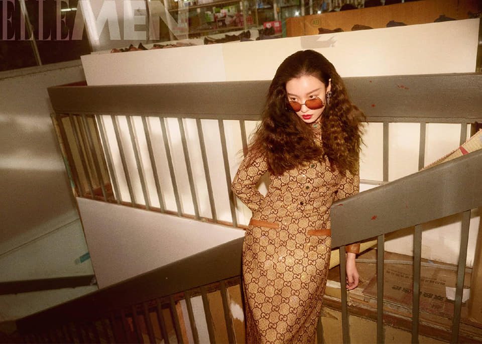 Nghê Ni "đi chợ" sang chảnh trên bìa tạp chí Elle Men Trung Quốc