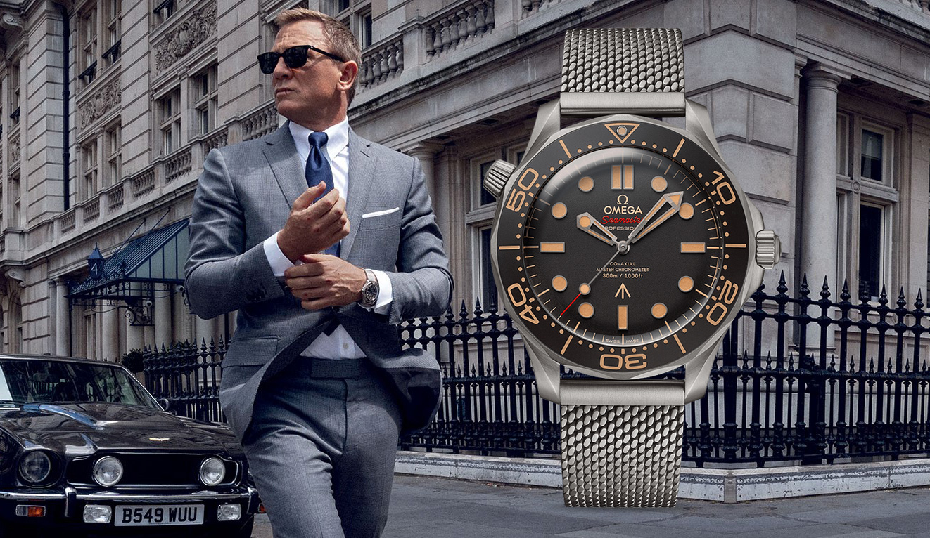 Gã điệp viên hào hoa James Bond luôn luôn gắn liền với chiếc đồng hồ Omega.