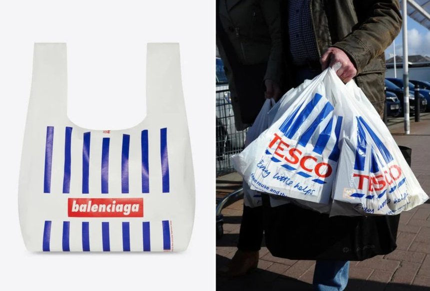 Balenciaga tung mẫu túi giống hệt túi nylon đi chợ với giá 1350 USD 