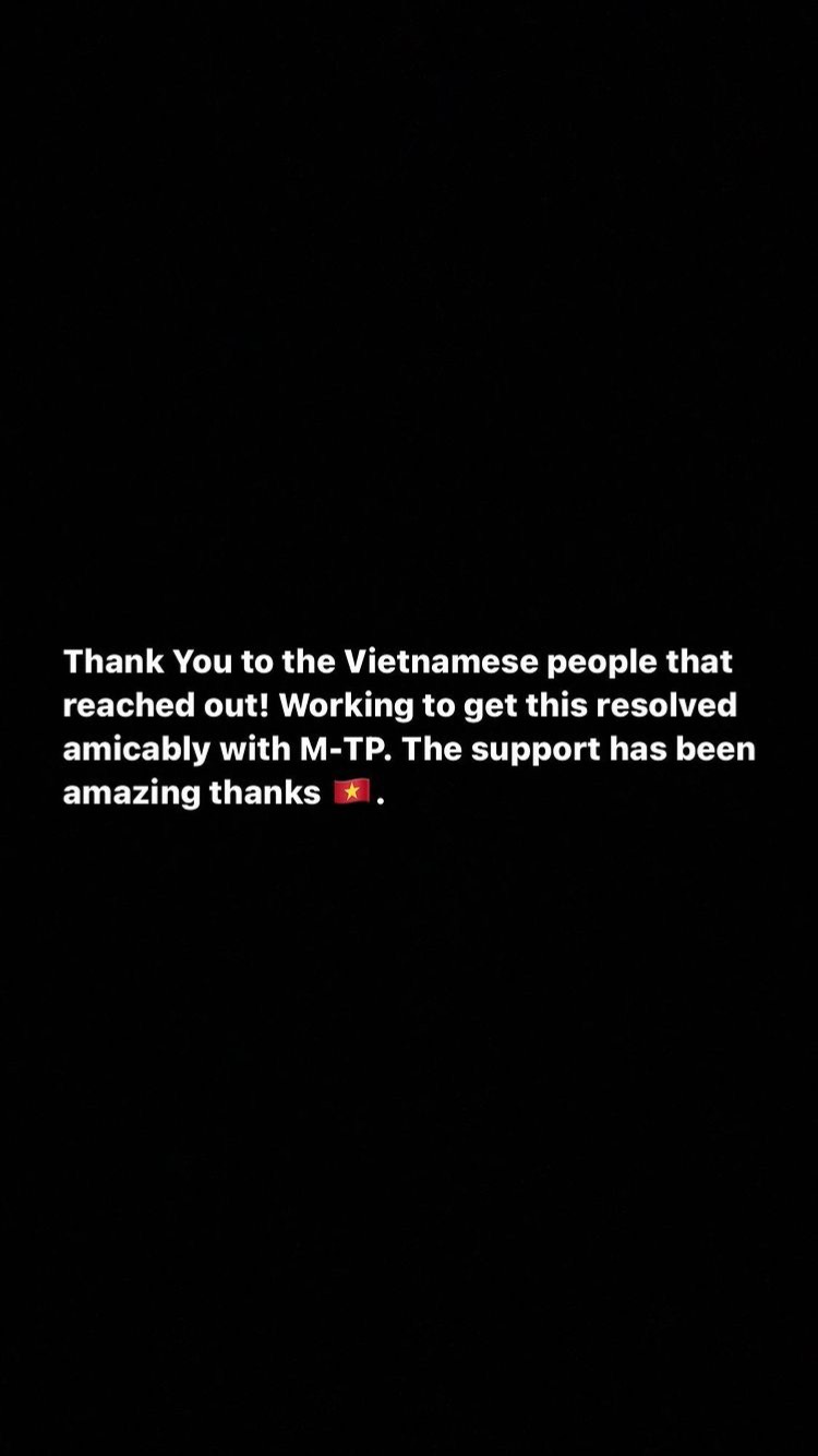 GC gửi lời cảm ơn đến sự ủng hộ của những người Việt Nam