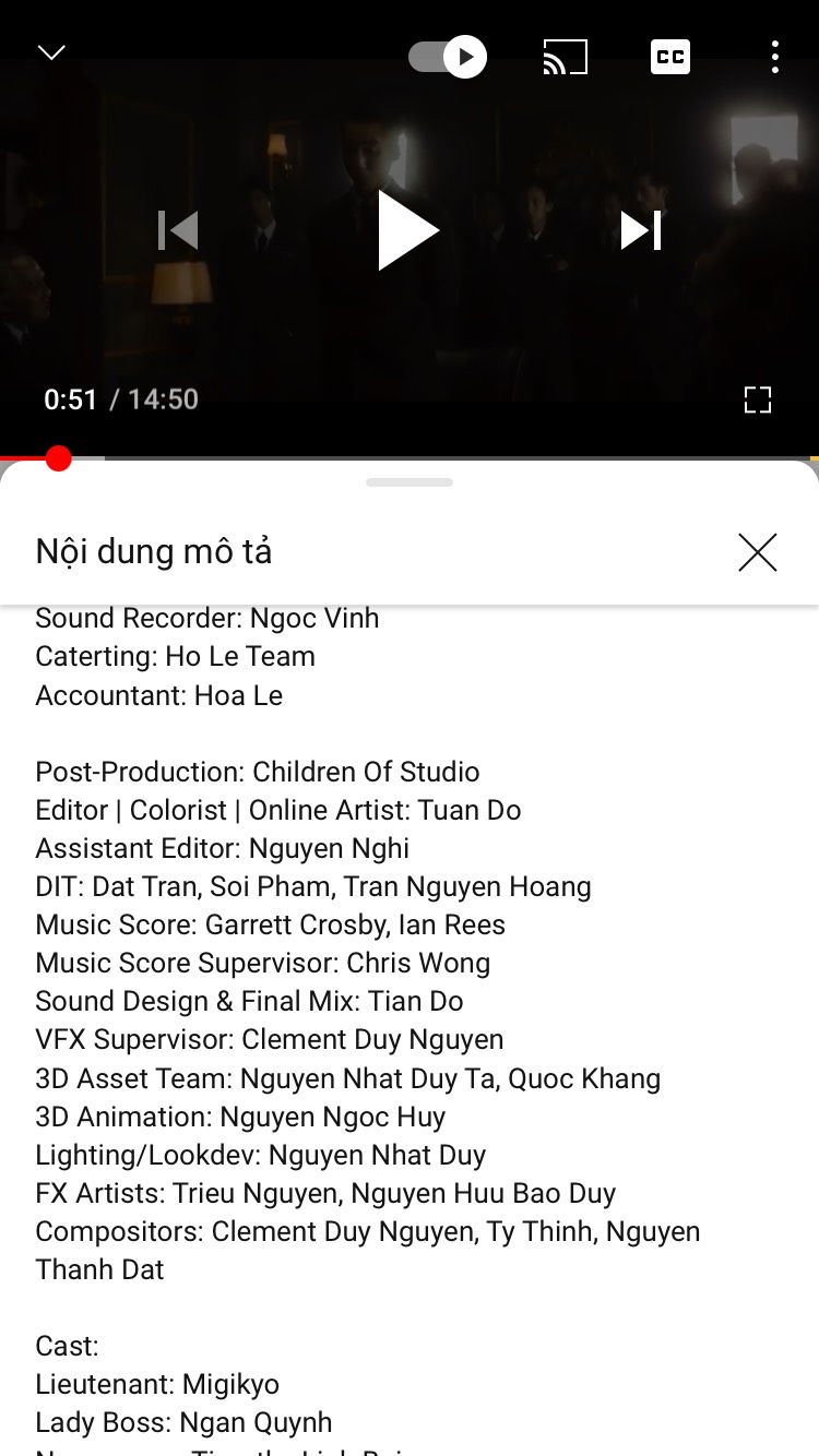 Team sản xuất phía Sơn Tùng thêm tên của GC vào phần của credit của MV khiến nhiều người cho rằng việc phía Sơn tùng 'mượn beat' GC là hoàn toàn có cơ sở