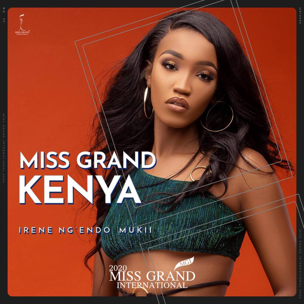 Đại diện đến từ Kenyra, trước đó, nước này cũng vắng mặt tại cuộc thi Miss Grand International 2019