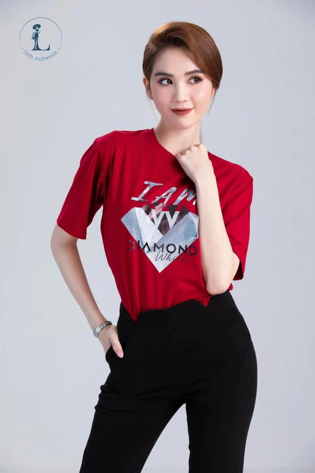 Áo phông bình dân Ngọc Trinh 'rao bán' với giá 129k