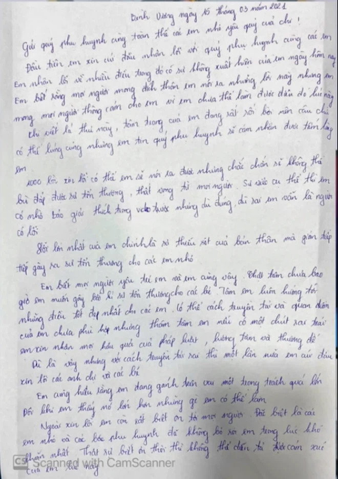 Bức thư tay của Thơ Nguyễn...
