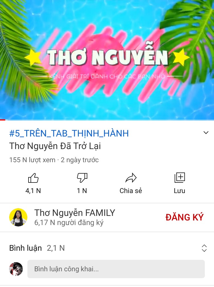 Video 'Chị Thơ Nguyễn đã trở lại' leo lên top 5 thịnh hành trên YouTube chỉ sau 2 ngày đăng tải