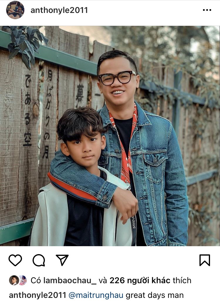 Bức ảnh mới nhất trên Instagram cá nhân của bé Bo