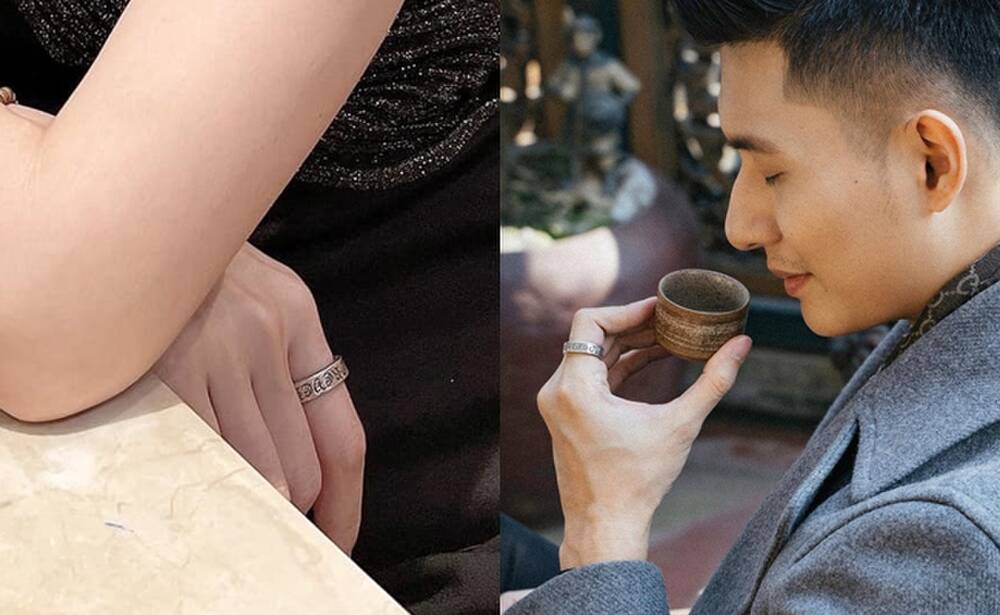Cặp nhẫn đôi của Lệ Quyên và Lâm Bảo Châu đã được cư dân mạng phát hiện trước đây