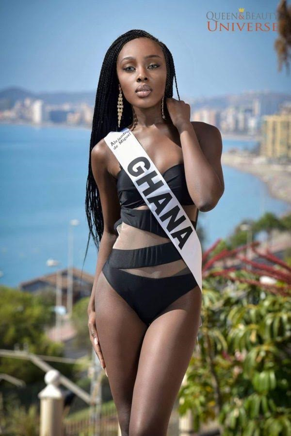 Cô từng đại diện Ghana chinh chiến tại Hoa hậu Hoàn vũ Thế giới
