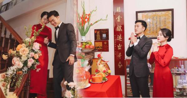 Bộ ảnh "xịn" trong đám hỏi của Xuân Trường - Nhuệ Giang