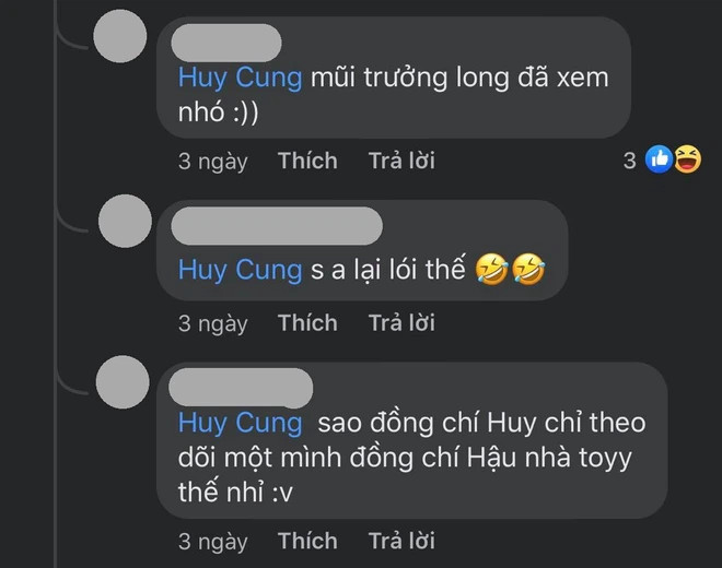 Hiện cộng đồng mạng đang liên tục gọi tên Mũi trưởng Long nhưng cũng không quên 'chất vấn' Huy Cung