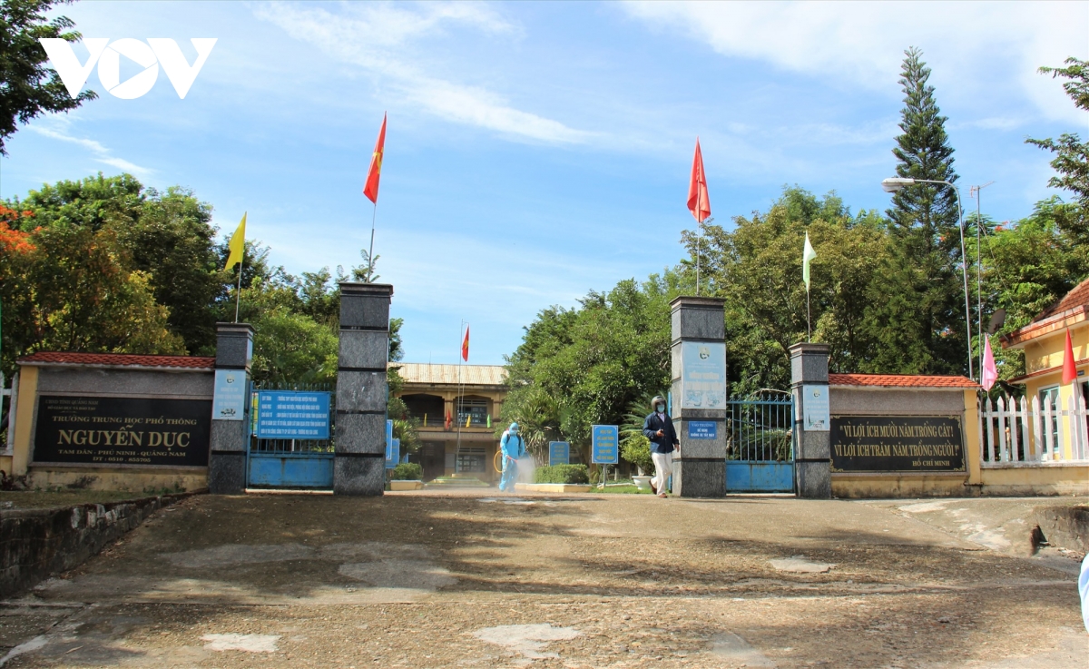 Học sinh trên địa bản tỉnh Quảng Nam được nghỉ học để phục vụ công tác phòng chống dịch Covid-19