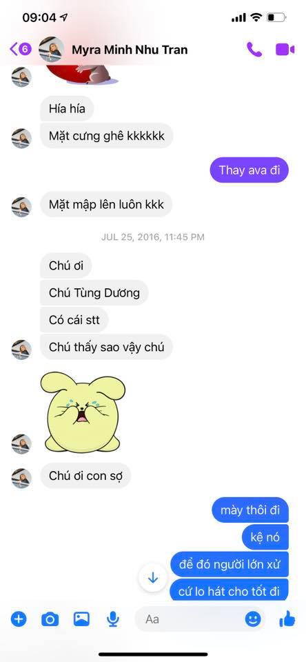 Những tin nhắn giữa Nathan Lee và Minh Như được chính anh chia sẻ có nhắc đến tên Tùng Dương