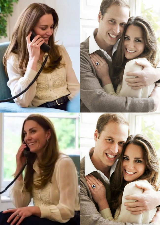 Kate Middleton tái hiện hình ảnh đính đôn với Hoàng tử William cách đây 11 năm