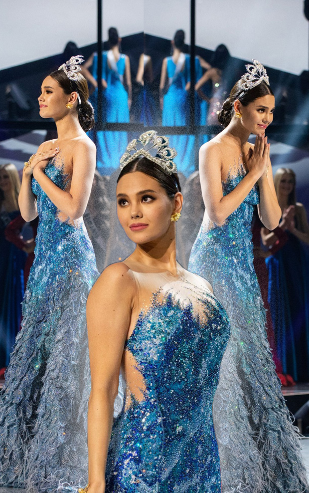Chiếc váy xanh đã làm nên 'lịch sử' không chỉ với Catriona mà còn niềm tự hào của người dân Philippines