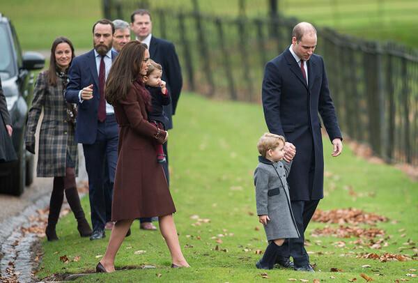 Hoàng tử William cùng các thành viên trong gia đình Công nương Kate Middleton