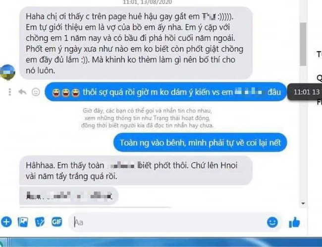 Đoạn tin nhắn cách đây 1 năm, khi Anh Thư đăng ký tham dự Hoa hậu Việt Nam 2020