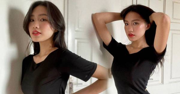 Bạn gái Văn Hậu khoe vòng eo 55 "soán ngôi" Ngọc Trinh, đáp trả khi bị nghi chỉnh sửa