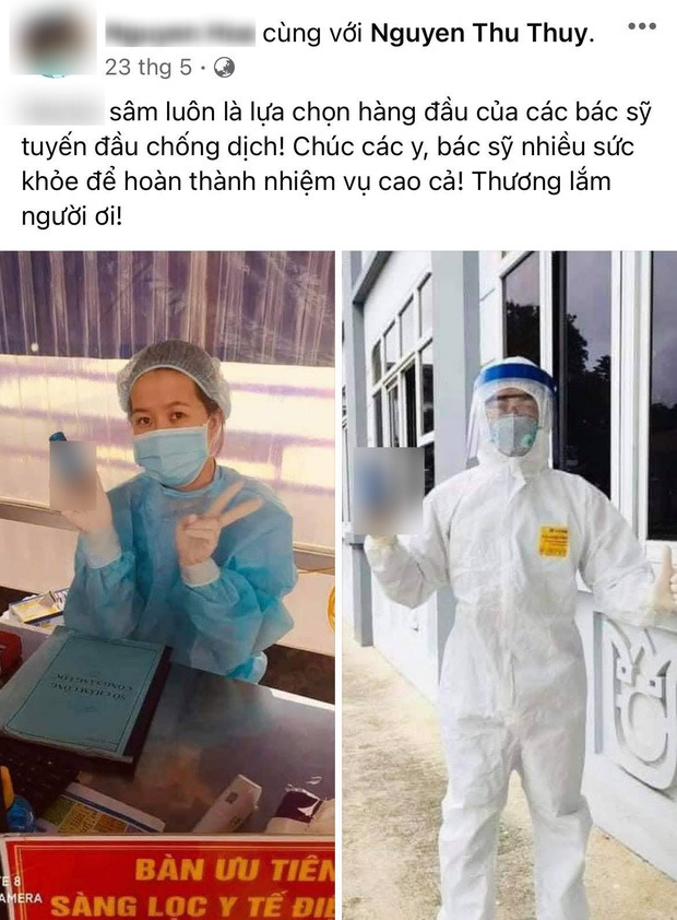 Hoa hậu Thu Thủy cũng những người bạn gửi tặng các y bác sĩ thực phẩm chức năng
