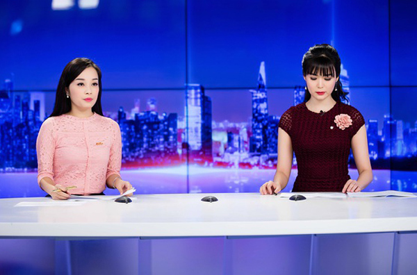 MC Minh hương và Hoa hậu Thu Thủy đã có 3 năm đồng hành cùng nhau trên bản tin 'An ninh toàn cảnh' của kênh ANTV
