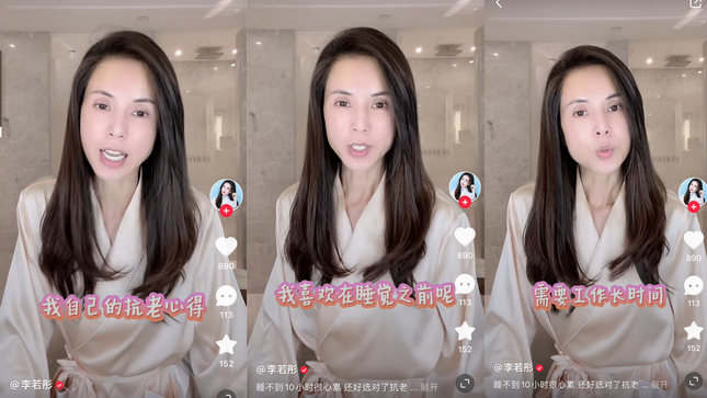 Mới đây, Lý Nhược Đồng đã đăng tải video chia sẻ với người hâm mộ phương pháp làm đẹp của bản thân