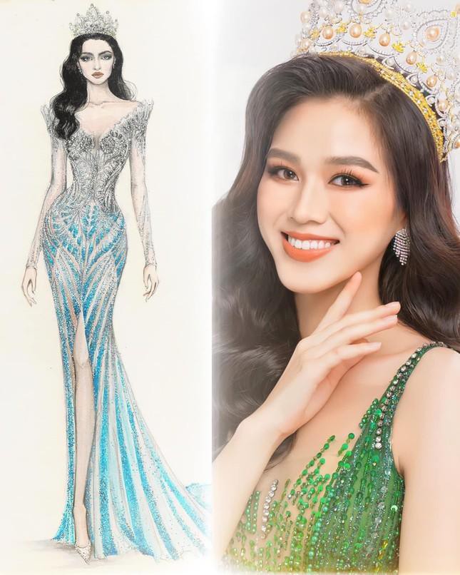 Mẫu thiết kế được cho là sẽ được Hoa hậu Đỗ Thị Hà mang đến Miss World 2021