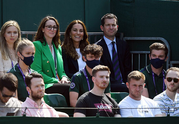 Công nương Kate rạng ngời xem trận đấu quần vợt Wimbleton vào tuần trước